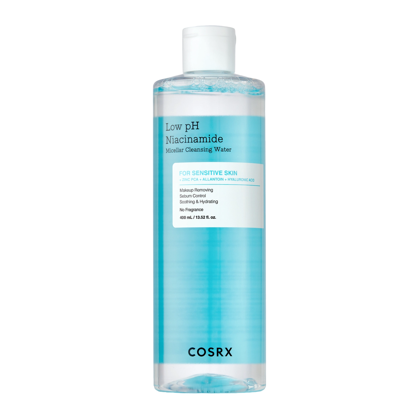 COSRX Reinigingswater met lage pH, niacinamide, 400 ml